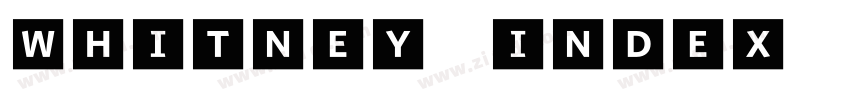 Whitney Index Black字体转换